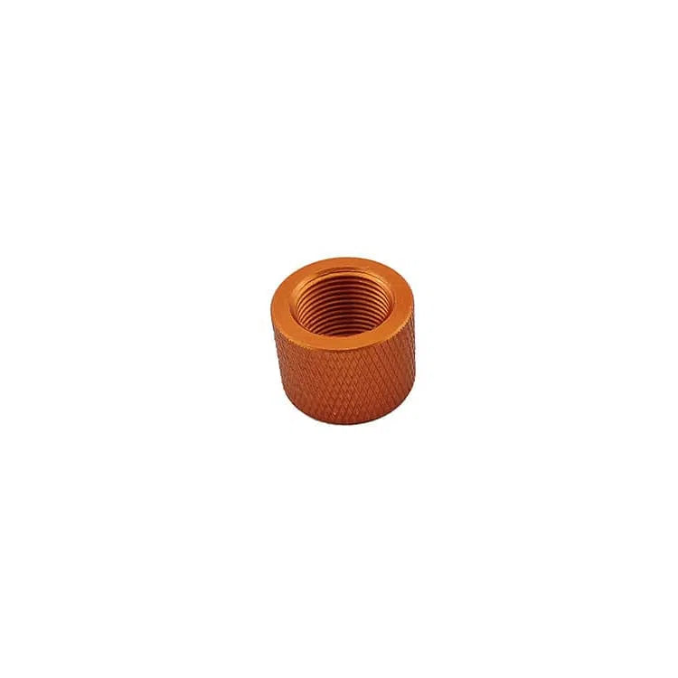 14mm CCW Metal Thread Protector Cap Black/Orange Color-P320GelBlaster-orange-P320GelBlaster