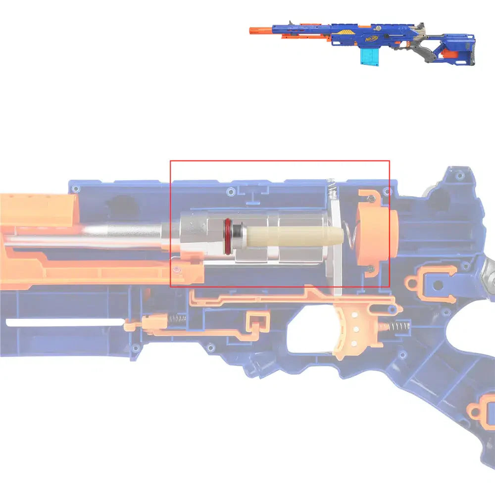 Worker Nerf CS-6 LongStrike 9KG Stefan Breech Bolt Plunger Kits-nerf mod-Biu Blaster- Biu Blaster