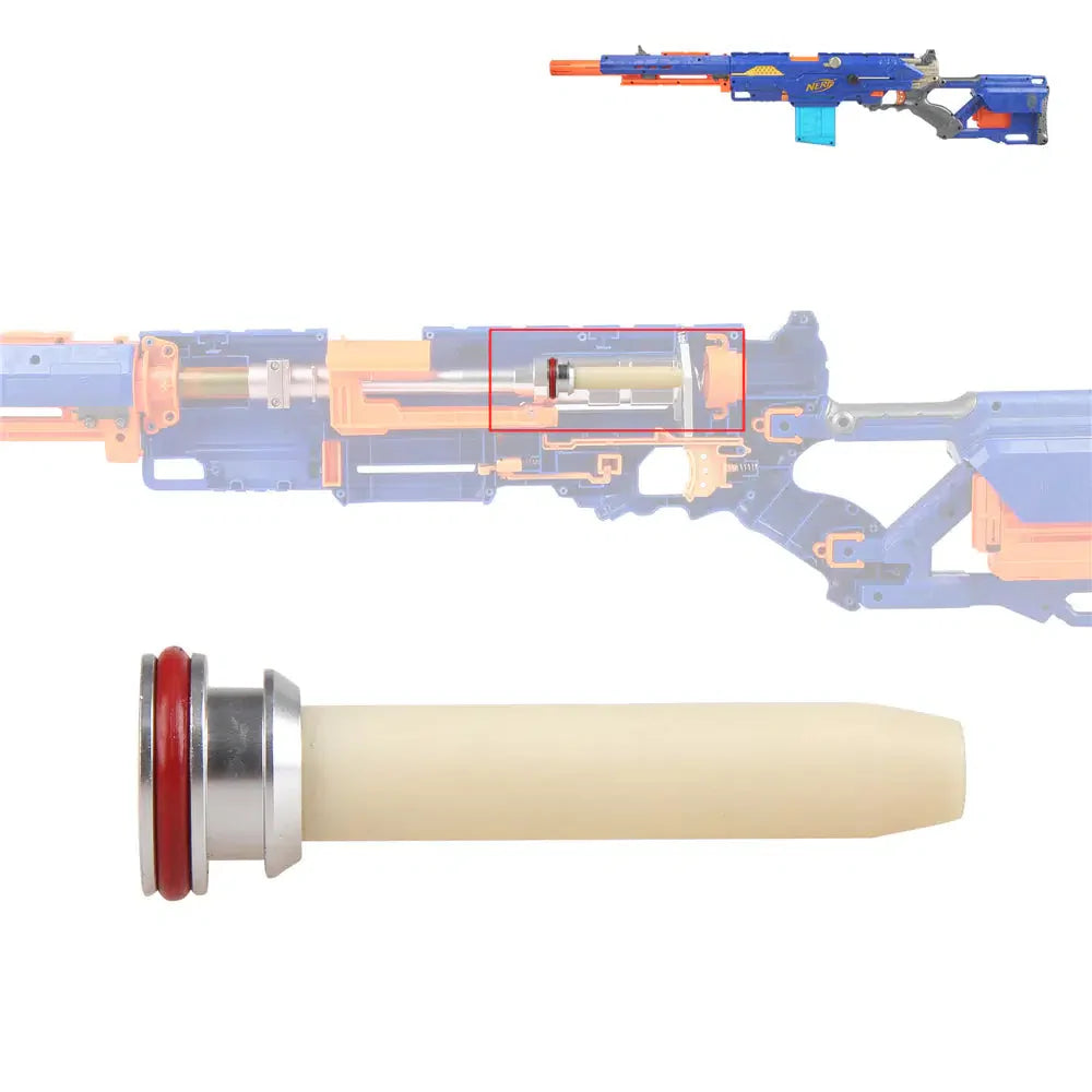 Worker Nerf CS-6 LongStrike 9KG Stefan Breech Bolt Plunger Kits-nerf mod-Biu Blaster- Biu Blaster