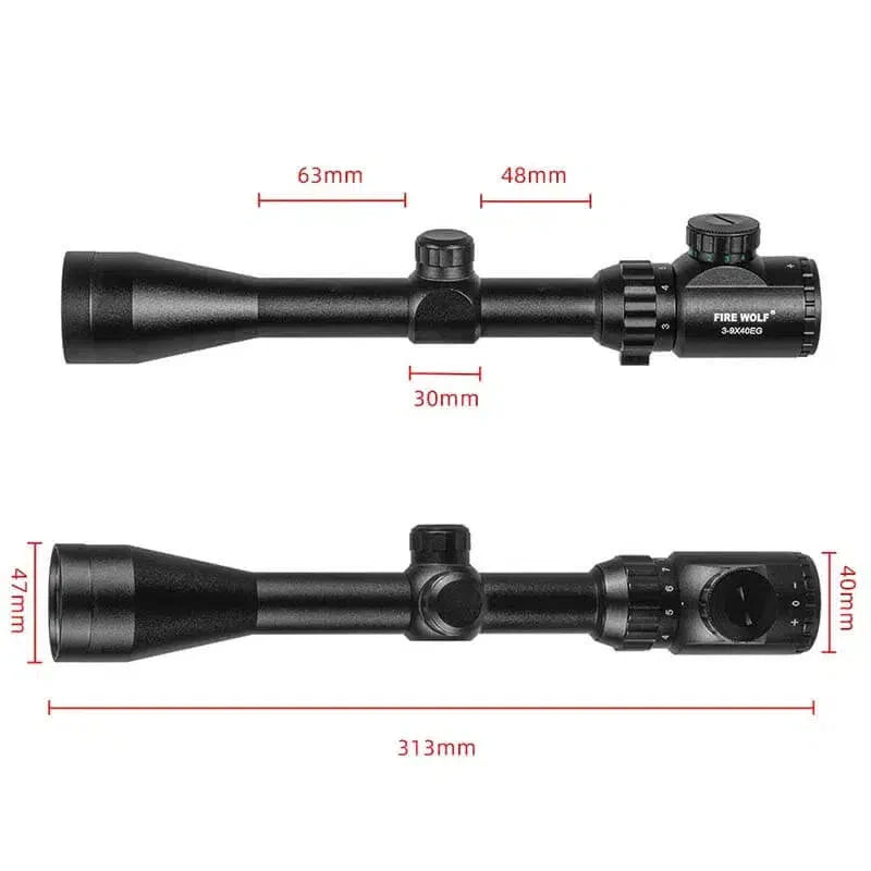 Fire Wolf 3-9x40 EG Optical Reticle Rifle Scope-m416gelblaster-m416gelblaster