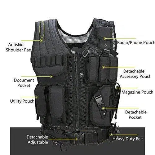 Multi-Pocket SWAT Tactical Vest-玩具/游戏-Biu Blaster-Biu Blaster