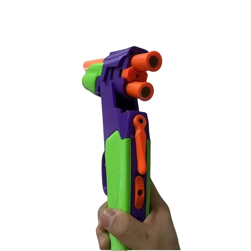 3D Print S686 Double Barrel Shell Ejecting Blaster Carrot Gun-m416gelblaster-m416gelblaster