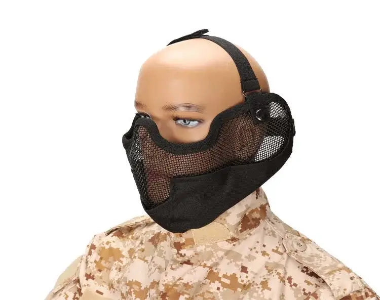 V2 Tactical Mask with Ear Protection-玩具/游戏-m416gelblaster-black-P320GelBlaster