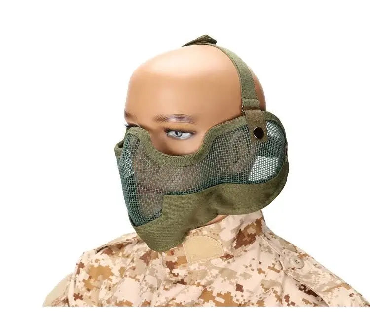 V2 Tactical Mask with Ear Protection-玩具/游戏-m416gelblaster-green-P320GelBlaster