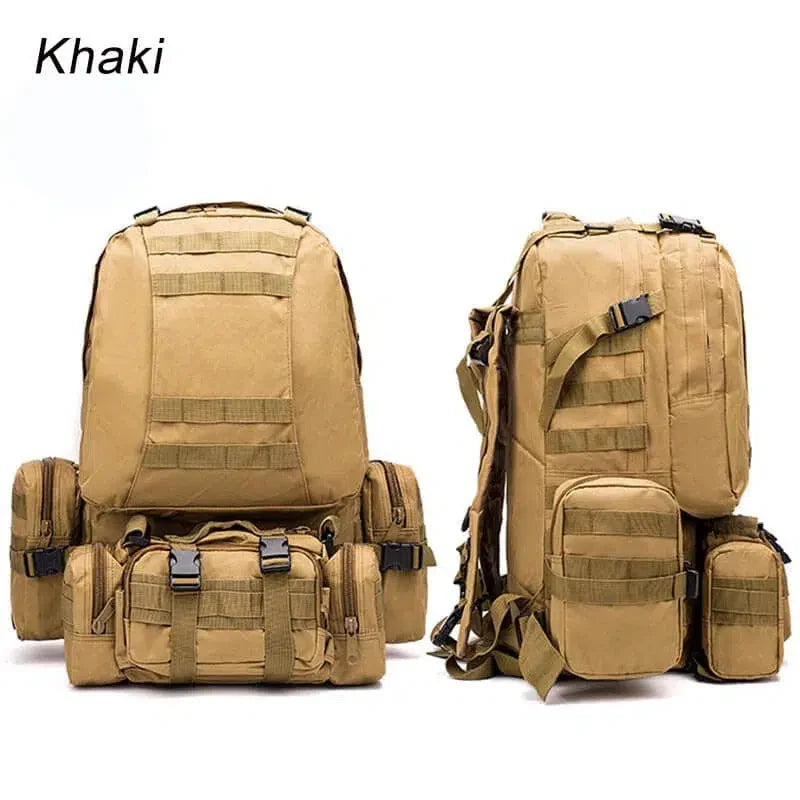 56-75L 3D Outdoor Sport Military Bag Rucksacks Backpack-bag-Biu Blaster-khaki-Biu Blaster