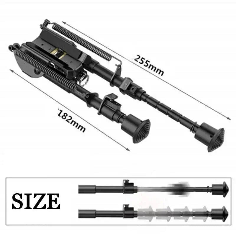 20mm Rail Adjustable Metal Rilfe Bipod 6''-9''-P320GelBlaster-P320GelBlaster