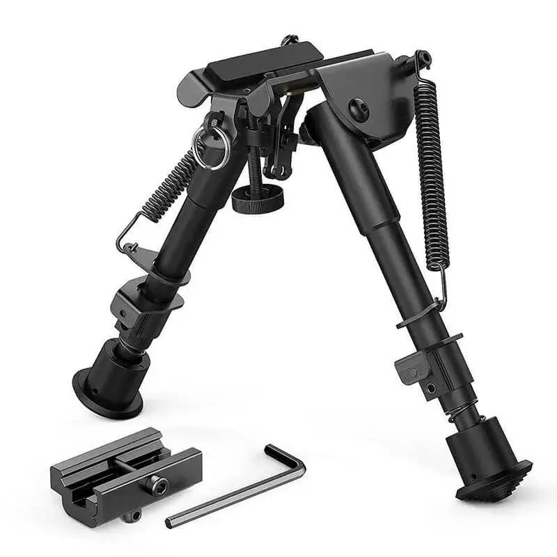 20mm Rail Adjustable Metal Rilfe Bipod 6''-9''-P320GelBlaster-metal black-P320GelBlaster