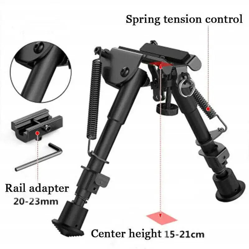 20mm Rail Adjustable Metal Rilfe Bipod 6''-9''-P320GelBlaster-P320GelBlaster