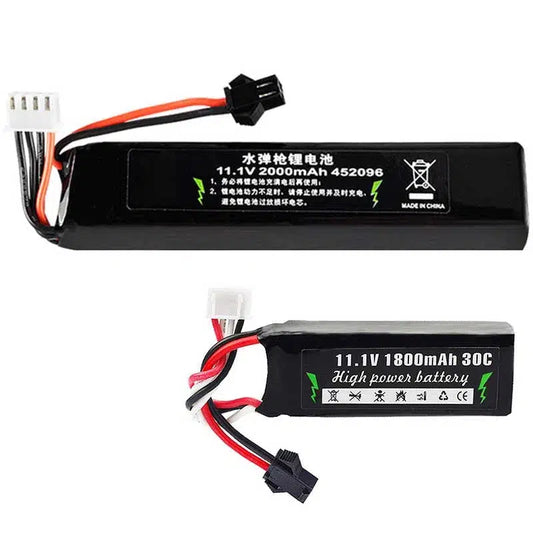 HJ SM Plug 30C Li-ion Battery 7.4/11.1V 2000mah-m416gelblaster-m416gelblaster