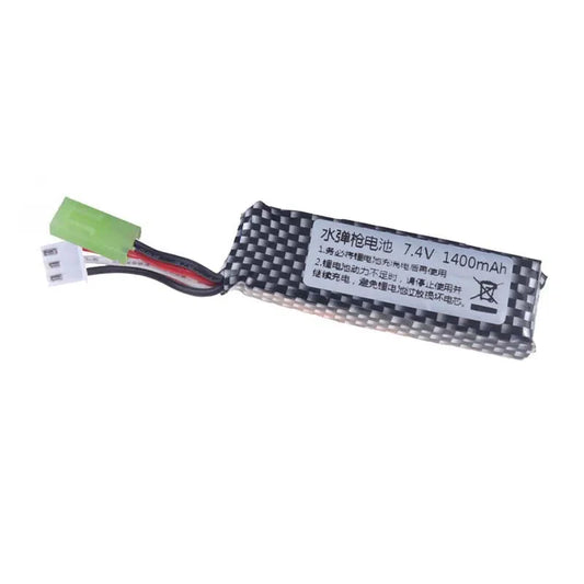 7.4v 1400mah Rechargeable Lipo Battery with Tamiya Plug-m416gelblaster-m416gelblaster