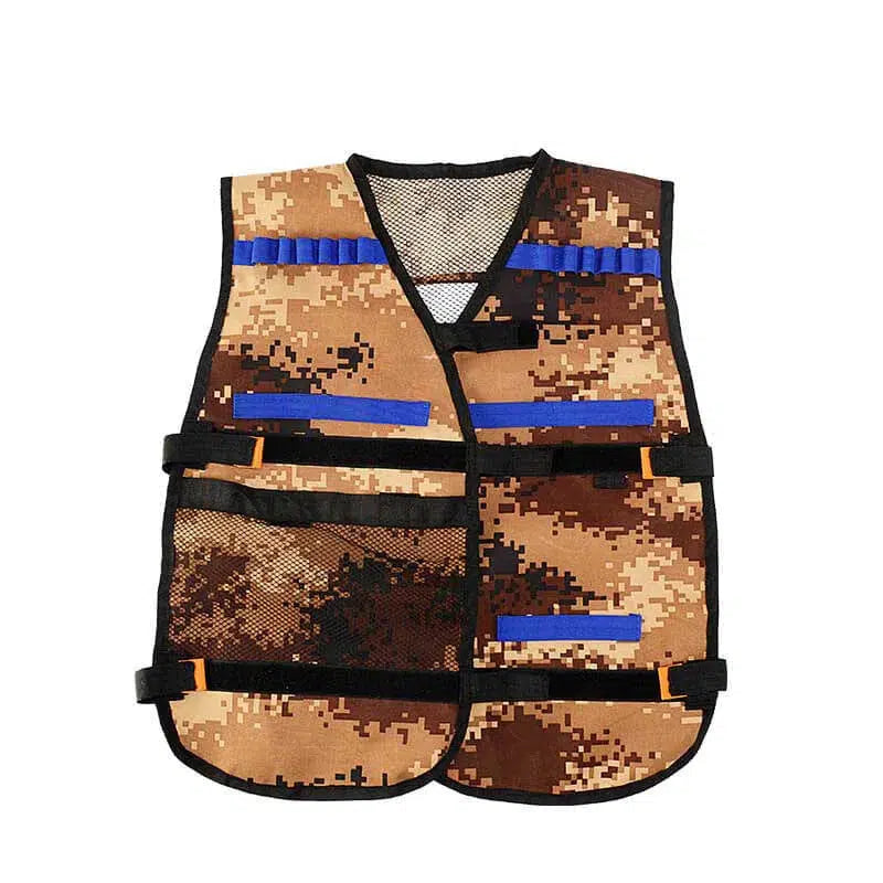 Tactical Nerf Jacket Camouflage Vest-m416gelblaster-tan camo-m416gelblaster