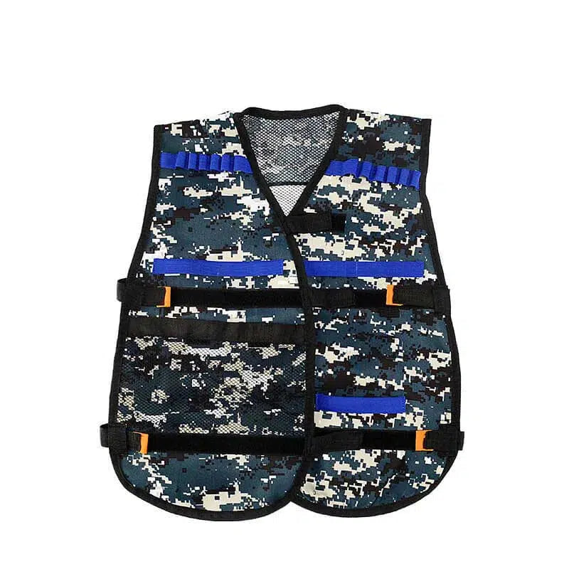 Tactical Nerf Jacket Camouflage Vest-m416gelblaster-blue camo-m416gelblaster