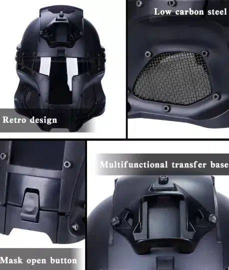 WST Full Face Medieval Tactical Helmet-玩具/游戏-Biu Blaster-Biu Blaster