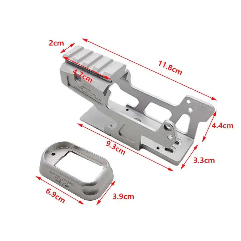 ALG 6-Second Optic Scope Mount H1 RMR T1 T2 with Magwell-m416gelblaster-m416gelblaster