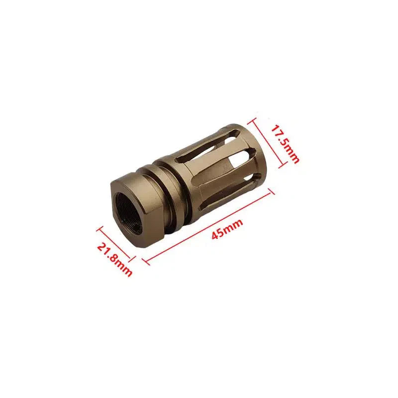 Metal Bird Cage Muzzle 14ccw Thread-m416gelblaster-tan-m416gelblaster