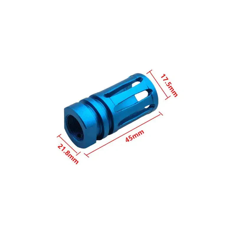 Metal Bird Cage Muzzle 14ccw Thread-m416gelblaster-blue-m416gelblaster