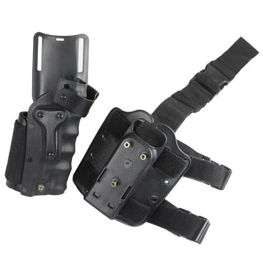 CS Field Equipment Waist and Leg Tactics Combat Pouch Airsoft Holster Outdoor Exercise-holster-Biu Blaster-black-Uenel