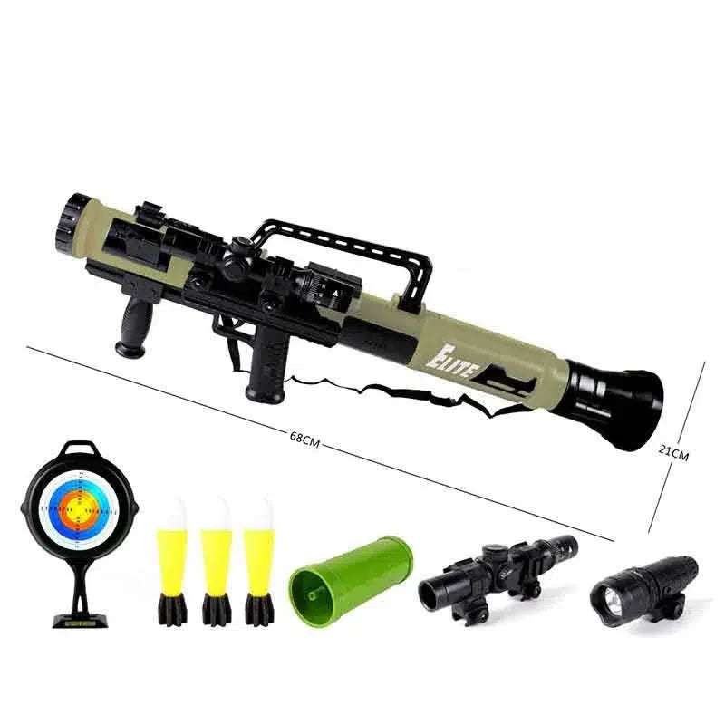 CRJ Soft Bullet Bazooka Rocket Launcher Toy-m416gelblaster-tan-m416gelblaster