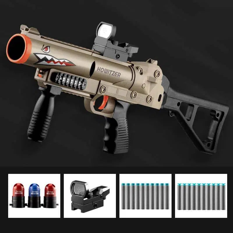 Crazy Shark GL-06 Nerf Grenade Launcher Triple Shot Blaster-m416gelblaster-tan-m416gelblaster