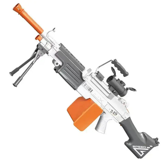 Electric Automatic M249 Water Gun with Light Unit-m416gelblaster-m416gelblaster