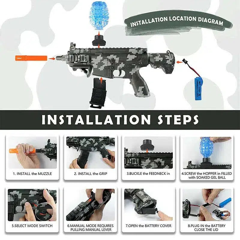 Mini M416 Splatter Ball Blaster Electric Orbeez Gun-m416gelblaster-m416gelblaster