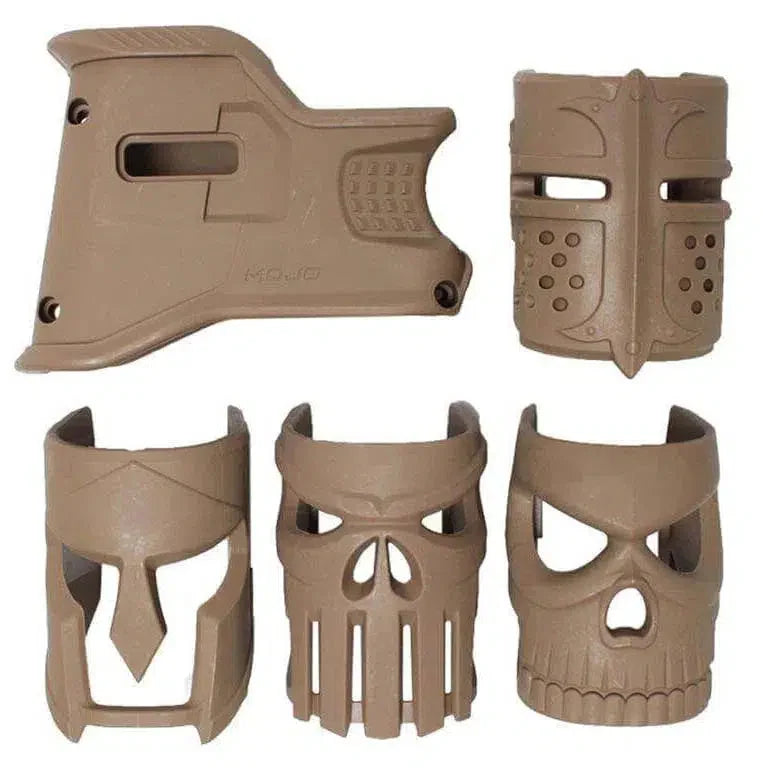 FAB Mojo Magwell Grip w/ Mask Covers-m416gelblaster-tan-m416gelblaster