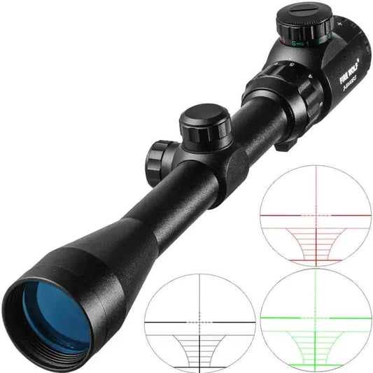 Fire Wolf 3-9x40 EG Optical Reticle Rifle Scope-m416gelblaster-with 20mm clip mount-m416gelblaster