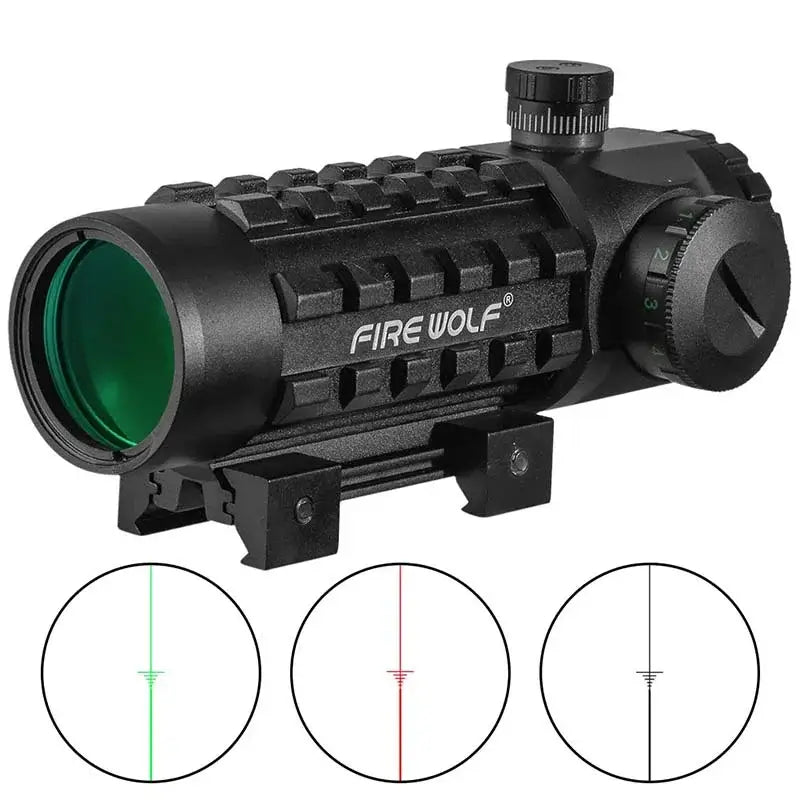 Fire Wolf 3X28 Green Red Dot Cross Sight Rifle Scope-m416gelblaster-m416gelblaster