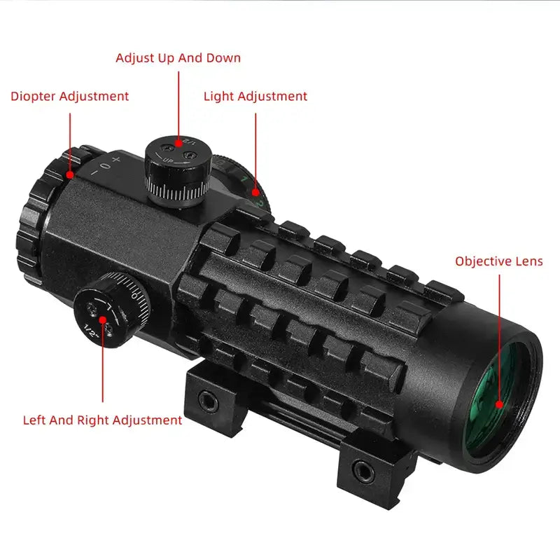 Fire Wolf 3X28 Green Red Dot Cross Sight Rifle Scope-m416gelblaster-m416gelblaster