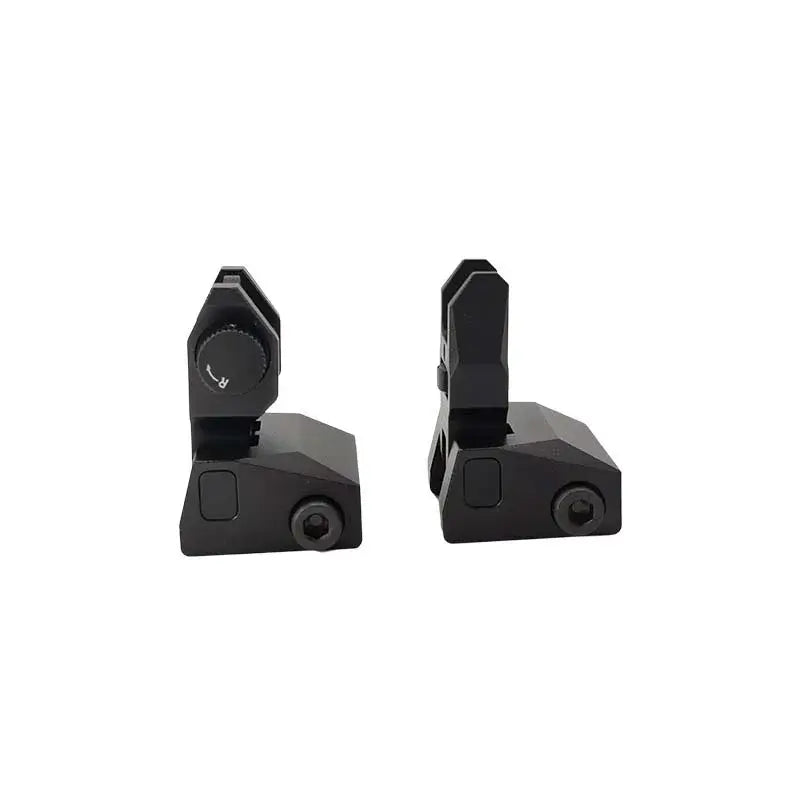 Flip Up Front and Rear Backup Green Red Fiber Optic Iron Sights-m416gelblaster-m416gelblaster