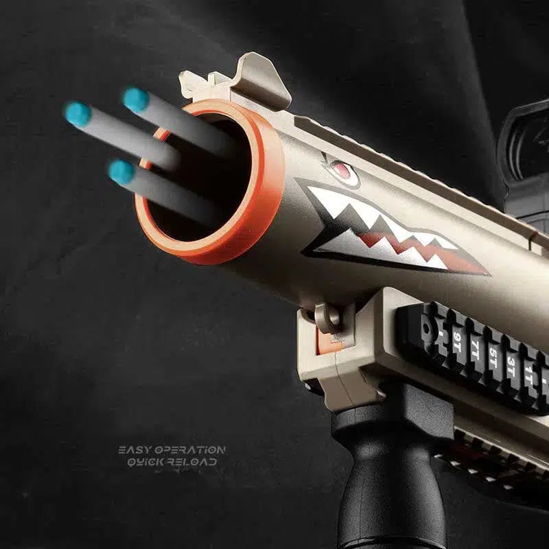 Crazy Shark GL-06 Nerf Grenade Launcher Triple Shot Blaster-m416gelblaster-m416gelblaster