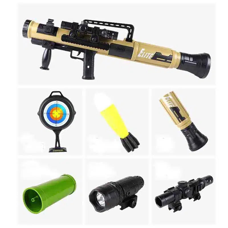 CRJ Soft Bullet Bazooka Rocket Launcher Toy-m416gelblaster-m416gelblaster