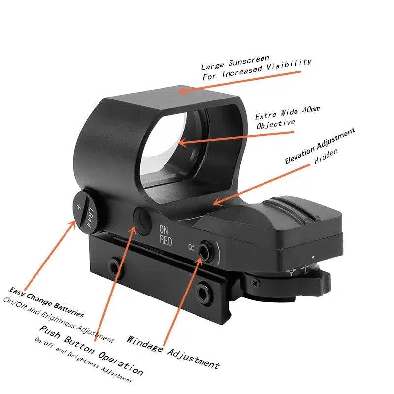 HD119 1X22mm Red Green Dot Reflex Sight-m416gelblaster-m416gelblaster