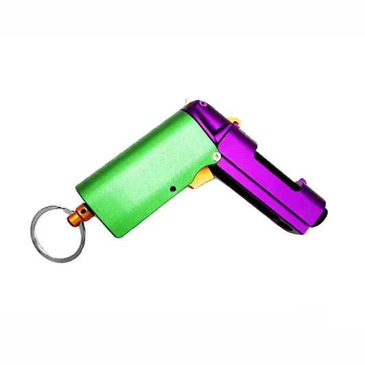 HQ S1 Nerf Jolt Style Foldable Metal Foam Dart Blaster-m416gelblaster-green purple-m416gelblaster