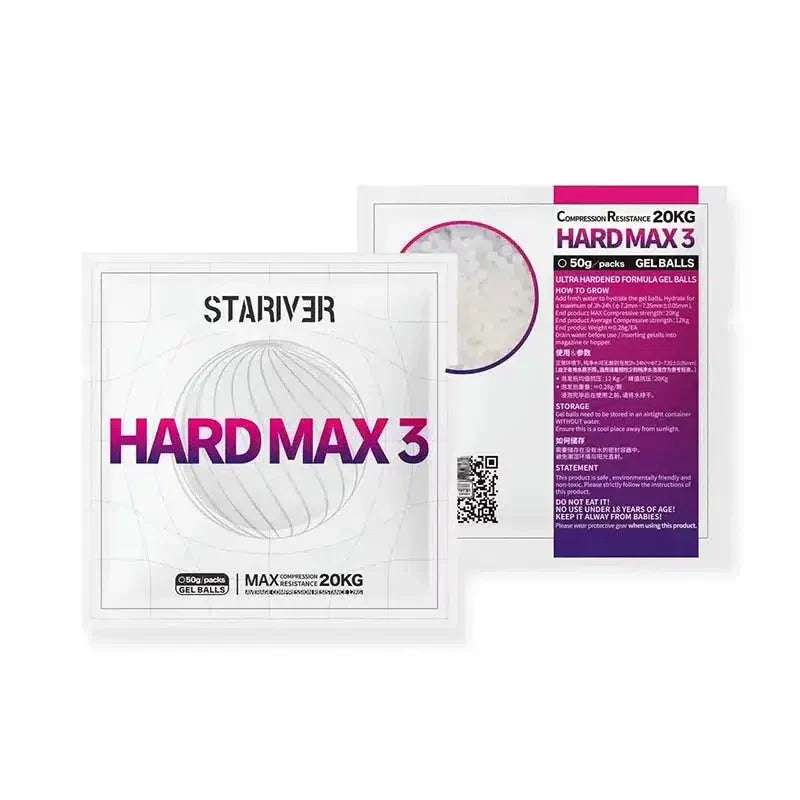 Stariver Hard Max 3 Ultra Hardened Frosted Gel Balls - Compression Resistance 12kg-m416gelblaster-1pc-m416gelblaster