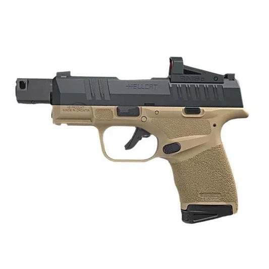 Hellcat Micro Compact Laser Tag Gun with Cartridge Shell Ejection-m416gelblaster-black tan-m416gelblaster