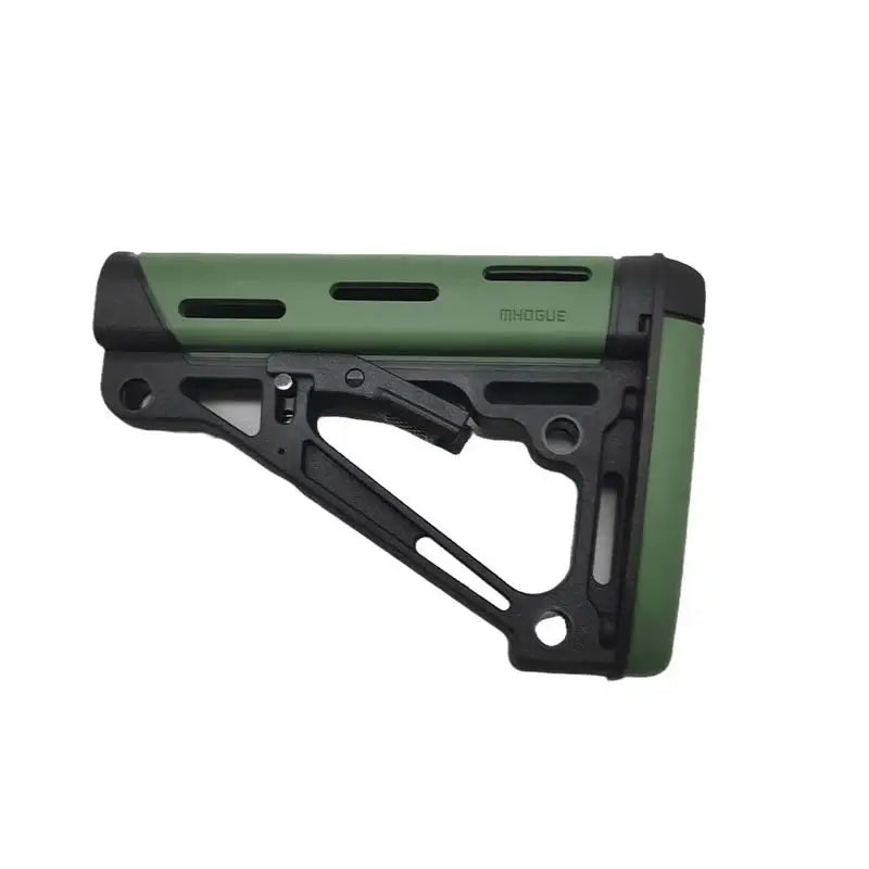 Hogue AR15 M16 OverMolded Collapsible Butt Stock-P320GelBlaster-green-P320GelBlaster