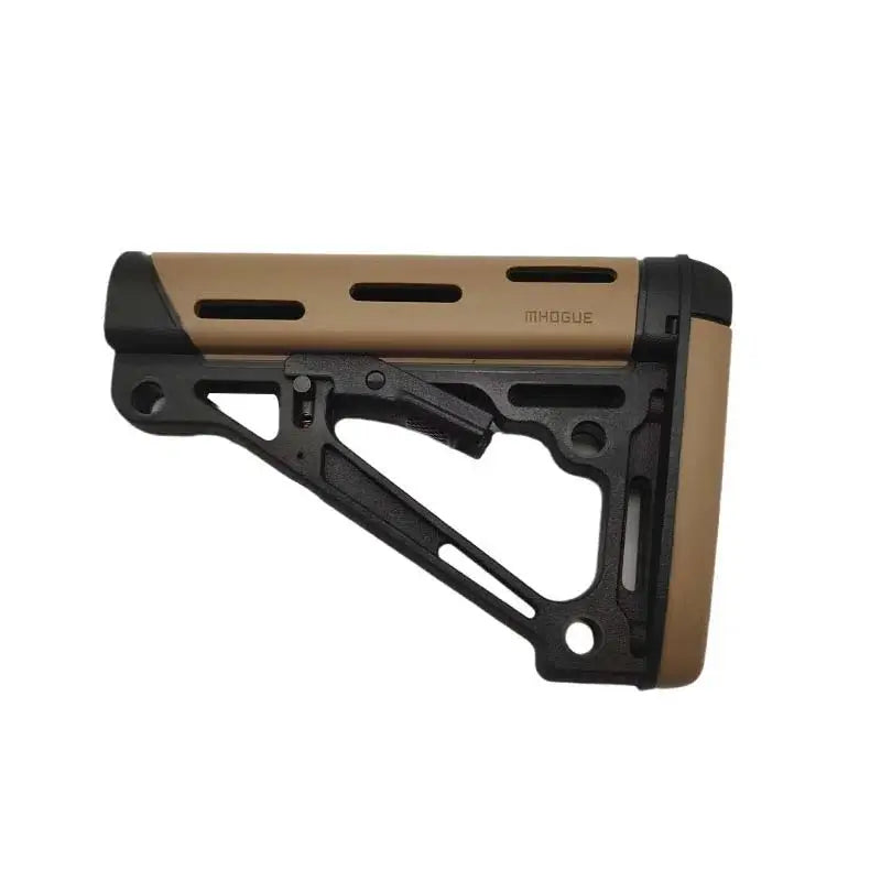 Hogue AR15 M16 OverMolded Collapsible Butt Stock-P320GelBlaster-tan-P320GelBlaster