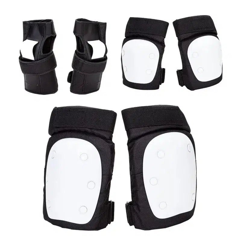 Roller Skate Skateboard Protector Elbow & Knee Pads 6Pcs Set-clothing-m416gelblaster-White-S-m416gelblaster