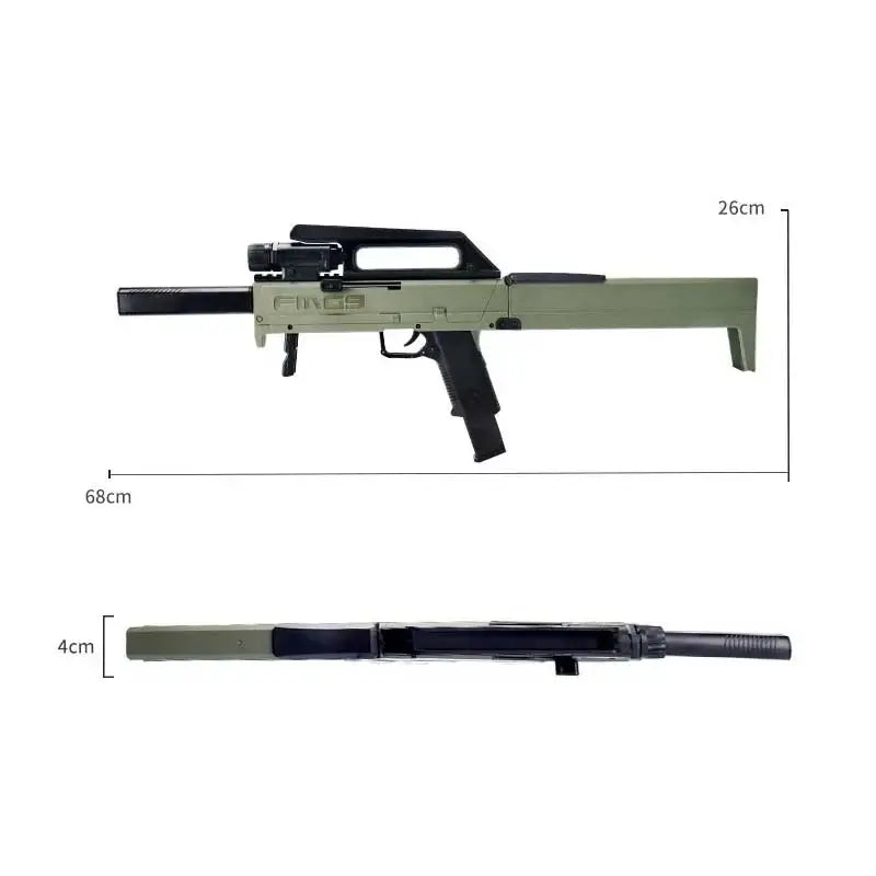 FMG-9 Electric Auto Folding Gel Ball Blaster-m416gelblaster-m416gelblaster