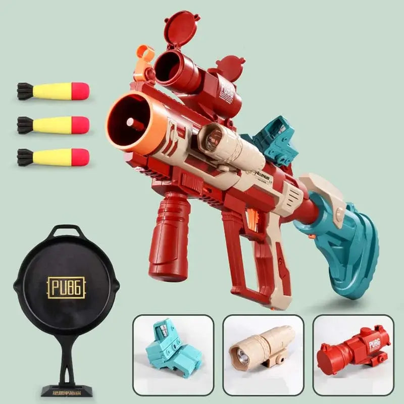 CRJ Manual Grenade Rocket Launcher Blaster Toy Gun-m416gelblaster-red-m416gelblaster