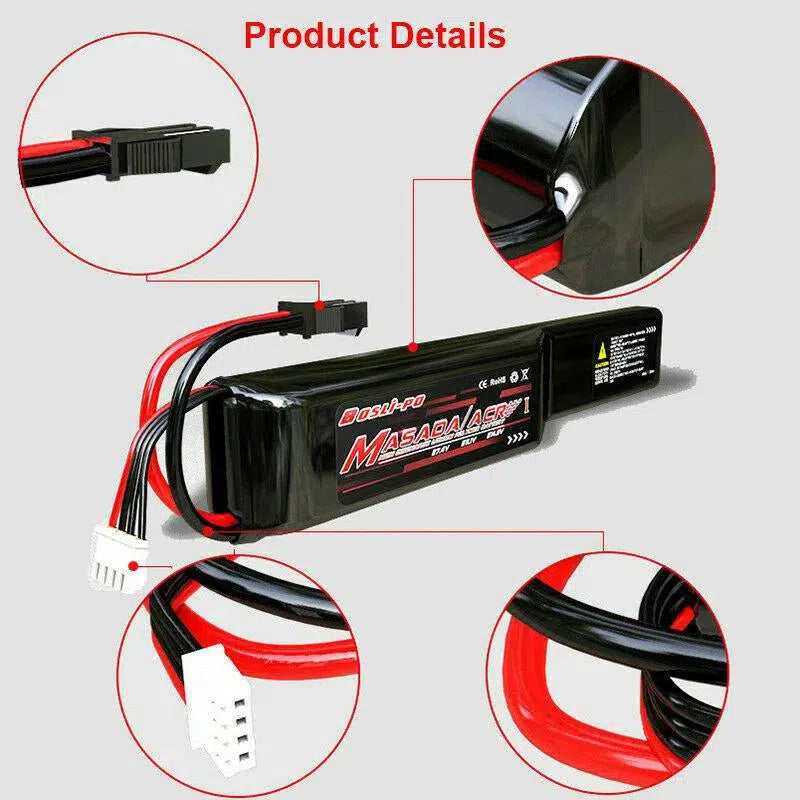 JM Gen10 ACR Upgrade Battery 11.1v 1300mah-m416gelblaster-m416gelblaster