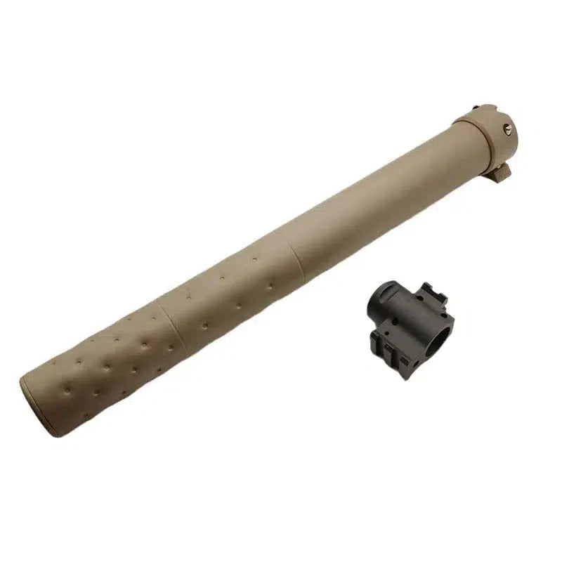 KAC QD M110 Metal Suppressor with Gas Block-m416gelblaster-tan-m416gelblaster