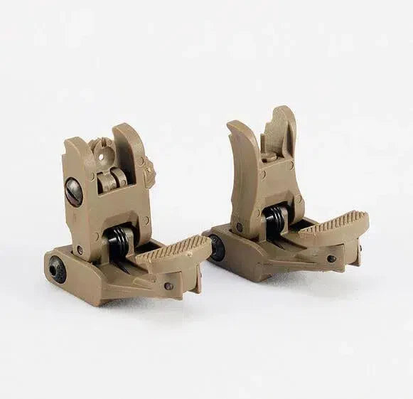 71L Tactical Nylon Mechanical Front Rear Sight-m416gelblaster-tan-m416gelblaster