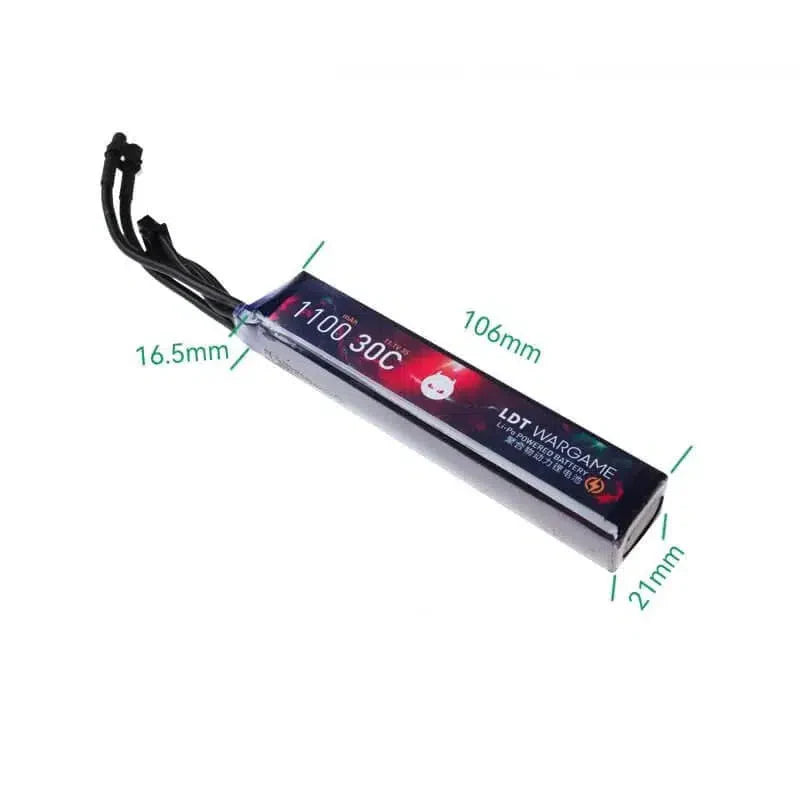 LDT Li-Po Powered Battery XT30 11.1v 1100mah-m416gelblaster-m416gelblaster