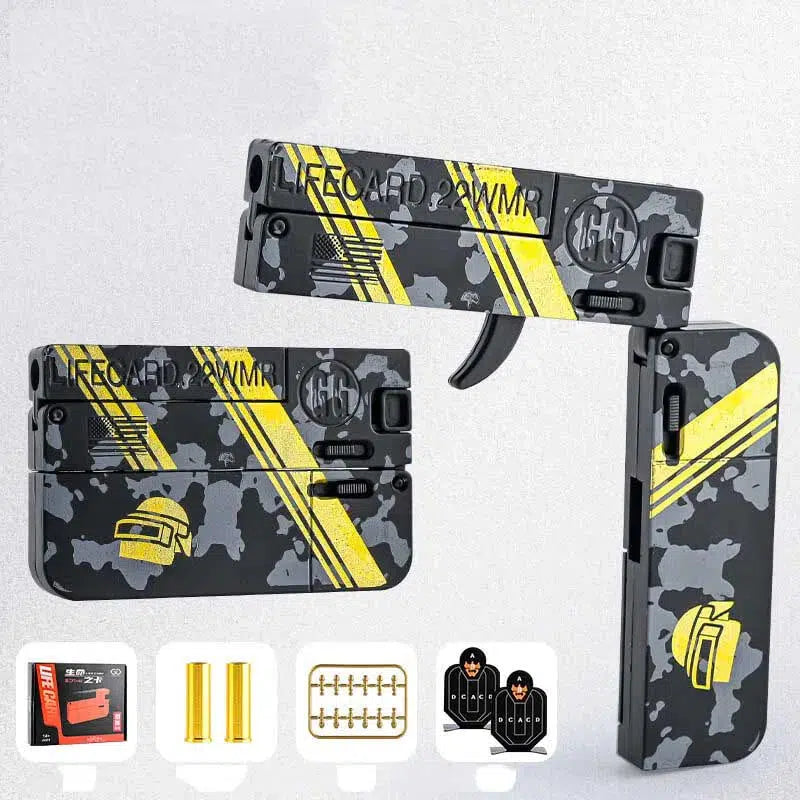 Lifecard V2 Folding Single-Shot Metal Dart Blaster Alloy Toy-m416gelblaster-pubg-m416gelblaster