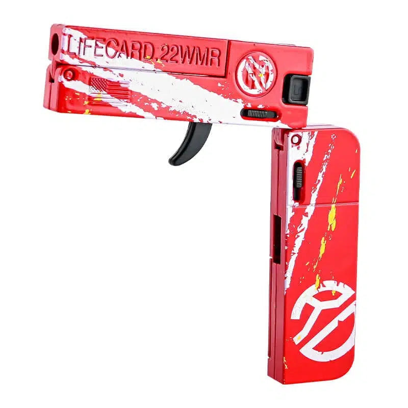 Lifecard V2 Folding Single-Shot Metal Dart Blaster Alloy Toy-m416gelblaster-m416gelblaster