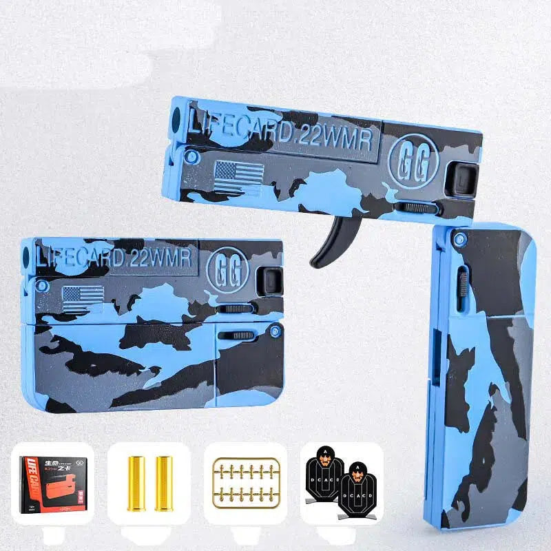 Lifecard V2 Folding Single-Shot Metal Dart Blaster Alloy Toy-m416gelblaster-sea-m416gelblaster