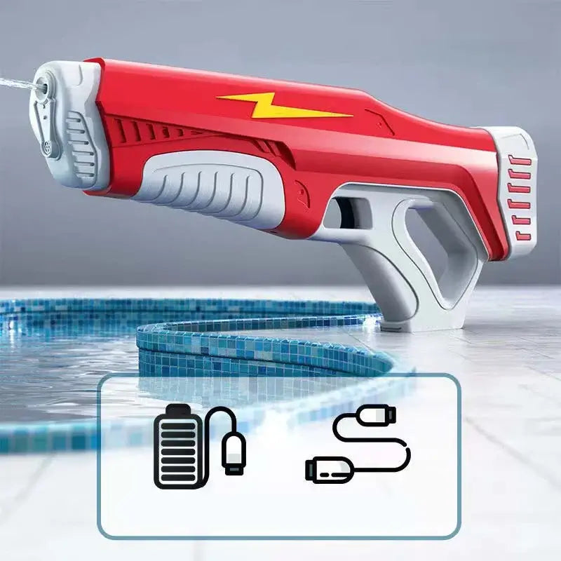 Lightning Pulse Powerful Electric Water Gun Auto Suction Blaster-m416gelblaster-red-m416gelblaster