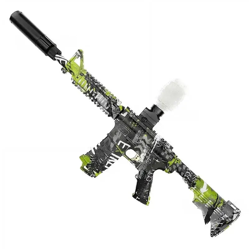 Lightweight Hopper Fed Electric M4 Orbeez Gun-m416gelblaster-green-m416gelblaster